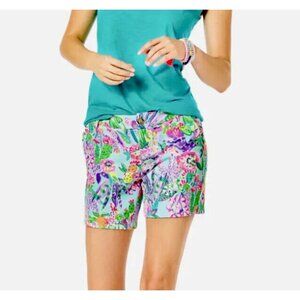 Lilly Pulitzer Jane Knit Shorts 7" Multi Me & My Zesty Size 12 NWOT